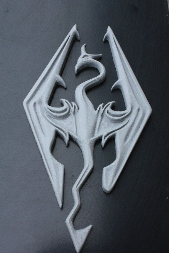 3D Tiskanje Logotipa iz Igre The Elder Scrolls: Skyrim!