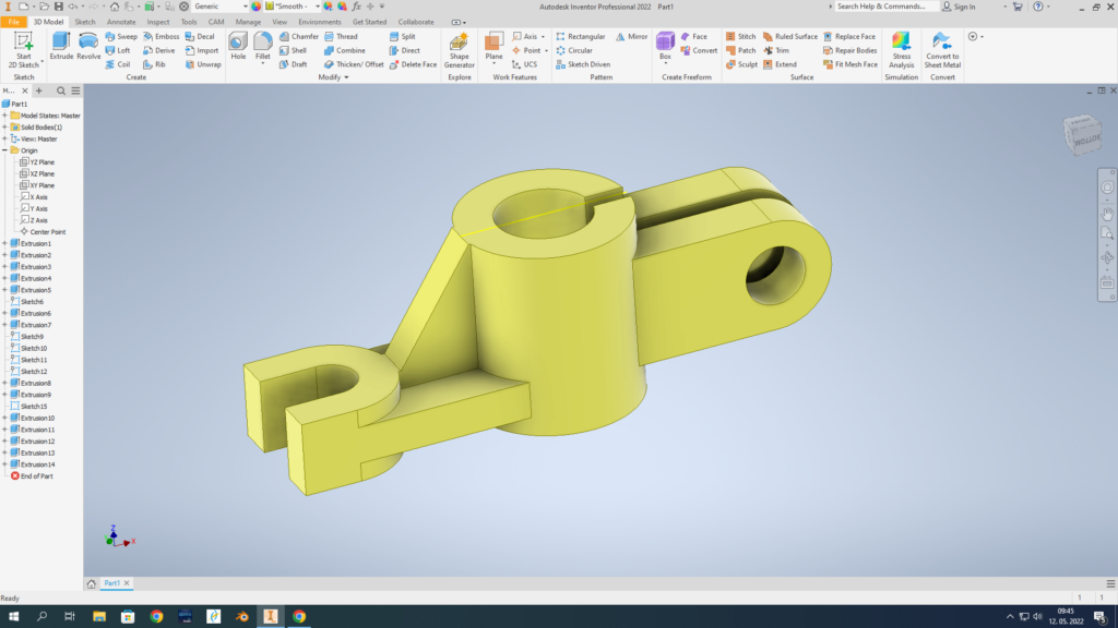 Oblikovanje letala v programu Autodesk Inventor